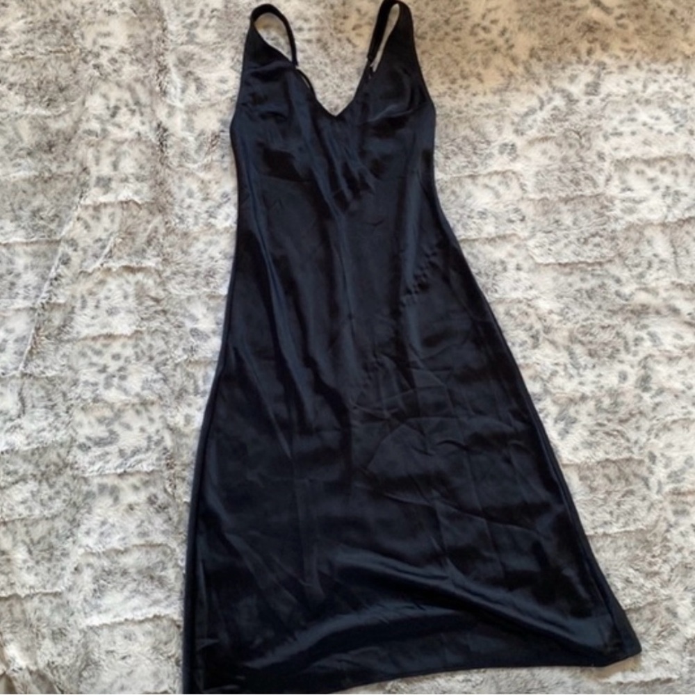 Victoria's Secret vintage nighty black gown hold hardware slip dress mob wife